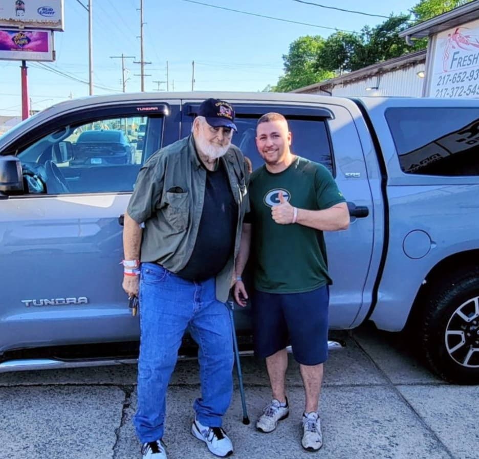 Scott Durham with a satisfied customer
